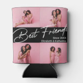 Modern Best Friends 4 Foto Collage Geschenk Dosenkühler (Rückseite)