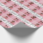 Modern Best Friends 4 Foto Collage Geschenk Geschenkpapier (Ecke)