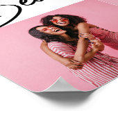 Modern Best Friends 4 Foto Collage Geschenk Poster (Ecke)