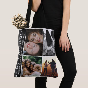Modern Best Friends 4 Foto Collage Geschenk Tote T Tasche