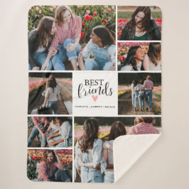Modern Best Friends BESTE FREUNDIN 8 Collage Foto Sherpadecke