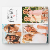 Modern Best Friends Besties Foto Collage Plaque Fotoplatte (Vorderseite)