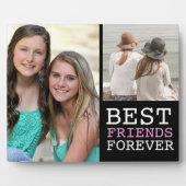 Modern Best Friends Forever 2 Foto Collage Fotoplatte (Vorderseite)