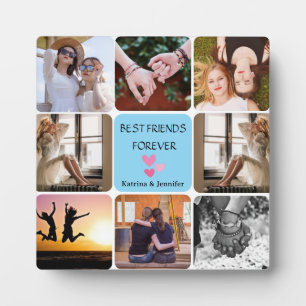 Modern Best Friends Forever 8-Foto Collage Plaque Fotoplatte