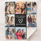 Modern Best Friends Forever Foto Collage Namen Sherpadecke