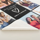 Modern Best Friends Forever Foto Collage Namen Sherpadecke (3/4)