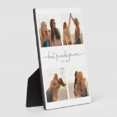 Modern Best Friends Forever Zitat 4 FotoCollage Fotoplatte (Seite)