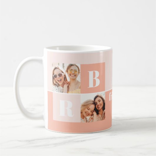 Modern Best Friends Foto Kaffee Tasse (Links)