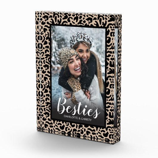 Modern Best Friends Leopard Print Fotoblock (Rechts)