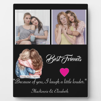 Modern Best Friends Photo Grid Keepsake Gift Plaqu Fotoplatte