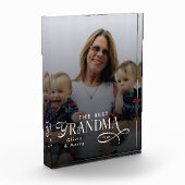 Modern Best Grandma Ever Photo Personalized Gifts Fotoblock (Links)