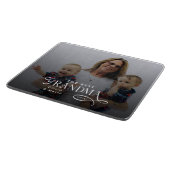 Modern Best Grandma Ever Photo Personalized Schneidebrett (Ecke)