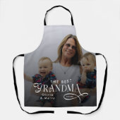 Modern Best Grandma Ever Photo Personalized Schürze (Vorderseite)