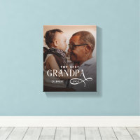 Modern Best GrandPa Ever Foto Personalisiert