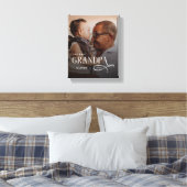 Modern Best GrandPa Ever Photo Personalized Leinwanddruck (Insitu (Schlafzimmer))