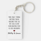 Modern Best je Opa | Foto Schlüsselanhänger (Rückseite)