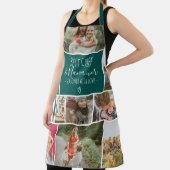 Modern Best Koch Oma Foto Collage Grid grün Schürze (InSitu)