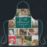 Modern Best Koch Oma Foto Collage Grid grün Schürze<br><div class="desc">Moderner Best Koch und Nana je,  gewürzt mit Liebe mit 11 Foto Collage Raster,  die smaragdgrüne Farbe und Herz sind voll editierbar. Perfektes Geschenk für Oma oder alle,  die Lieben kochen.</div>