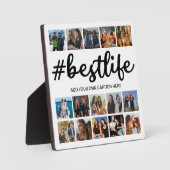 Modern Best Life Foto Collage Plaque Fotoplatte (Vorderseite)