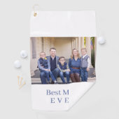 Modern Best Mama Ever Foto Blue Golf Handtuch (Insitu)