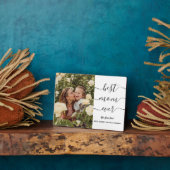 Modern Best Mama Ever Foto Einfache Script Elegant Fotoplatte (Seite)