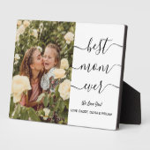 Modern Best Mama Ever Foto Einfache Script Elegant Fotoplatte (Seite)