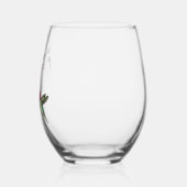 Modern Best Mama Ever Hummingbird Weinglas Ohne Stiel (Links)