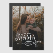 Modern Best Mama Ever Photo Mothers Day Gifts Magnetkarte (Vorne/Hinten)
