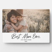 Modern Best Mama Ever Single Foto Plaque Fotoplatte (Vorderseite)