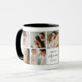Modern Best Mom Ever Custom Photo Coffee Tasse (Vorderseite Links)