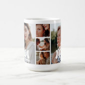 Modern Best Mom Ever Custom Photo Collage Mother Kaffeetasse (Mittel)