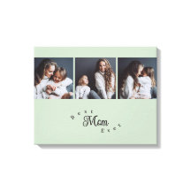 Modern Best Mom Ever Elegant Script 3 Photo