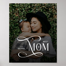 Modern Best Mom Ever Foto Geschenke zum Muttertag