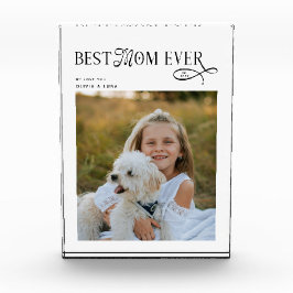 Modern Best Mom Ever Photo  Mothers Day Gifts Fotoblock