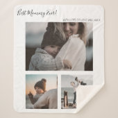 Modern Best Mommy Ever | FotoCollage Sherpadecke (Vorderseite)