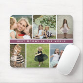 Modern Best Mommy Foto Collage Mousepad (Mit Mouse)
