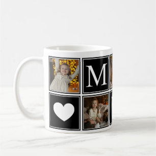 Modern Best Mum Monogram Kaffeetasse