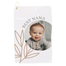 Modern Best Nana Mother's Day Foto Golf Handtuch