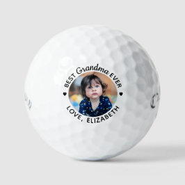 Modern Best Oma Ever Personalisiertes Foto Golfball