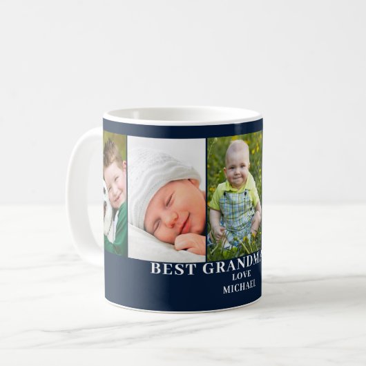 Modern Best Oma Foto Kaffeetasse (Vorderseite Links)