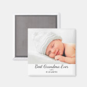 Modern Best Oma Foto Name Magnet (Vorderseite/Rückseite)