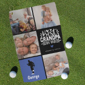 Modern Best Opa by Par Foto Collage Geschenk Golfhandtuch