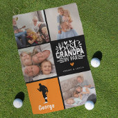 Modern Best Opa by Par Foto Collage Geschenk Golfhandtuch