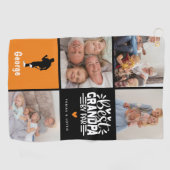 Modern Best Opa by Par Foto Collage Geschenk Golfhandtuch (Horizontal)