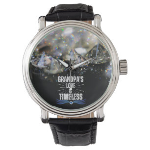 Modern Best Opa je Diamond Keepake Einfach Armbanduhr