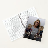 Modern Best Recipes Grandma Photo Grandkids Gifts Notizblock (Innenseite)
