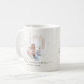 Modern Best Tante je Script Namen Jahr Kaffeetasse (Vorderseite Links)
