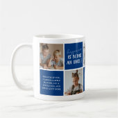 Modern Best Uncle jemals Foto Collage Blue Kaffeetasse (Links)