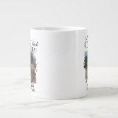 Modern Best Vater Family Foto Vatertag Jumbo-Tasse (Vorderseite)