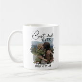 Modern Best Vater Family Foto Vatertag Kaffeetasse (Links)